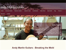 Tablet Screenshot of andymartinguitars.com